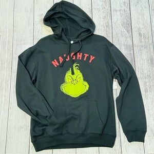 Teens NAUGHTY GRINCH Hoodie Fat Lace Size S